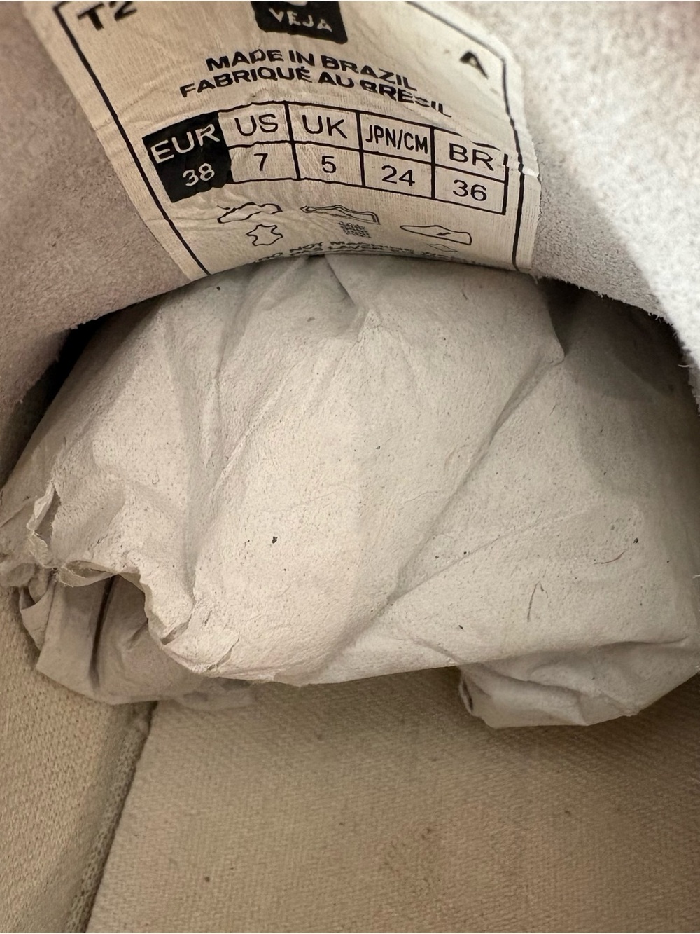 Veja V-10 Sneaker in White, 7 π€β₯οΈ - Picture 7 of 7